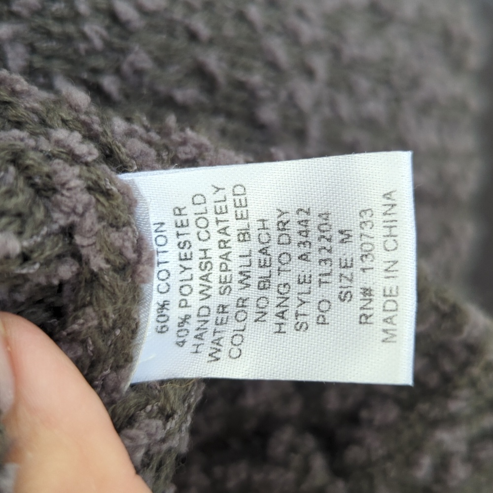 Umgee Amelia brown, distressed oversized sweater size medium - Picture 5 of 8